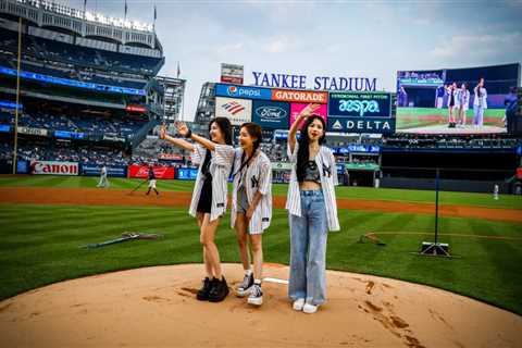 Aespa Throws First Pitch for New York Yankees