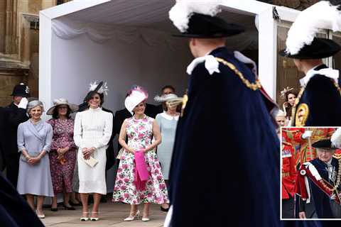 Princess Kate shares sweet glance with William as she proudly watches historic procession – but..