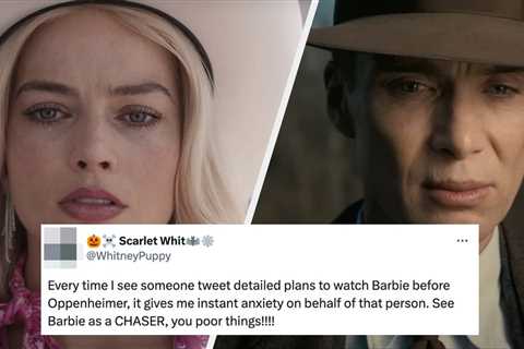 Just 14 Hilarious Tweets About “Oppenheimer” And “Barbie” Opening On The Same Day