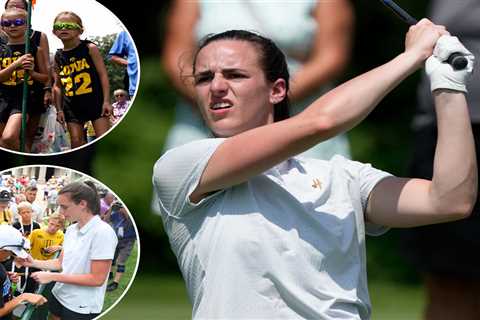 Caitlin Clark draws huge crowds playing John Deere Classic pro-am