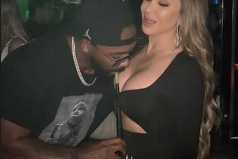 Marcus Jordan posts Larsa Pippen birthday tribute smoking hookah from her breasts
