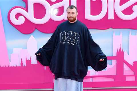 Sam Smith Wears Baggy Outfit For 'Barbie' European Premiere in London