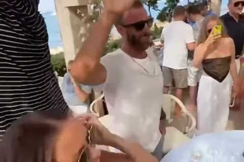 Paulina Gretzky and Dustin Johnson party on summer getaway as golf chaos continues