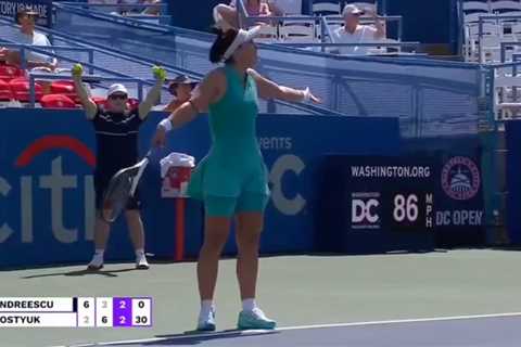 Bianca Andreescu screams back at fan in heartbreaking Citi Open loss