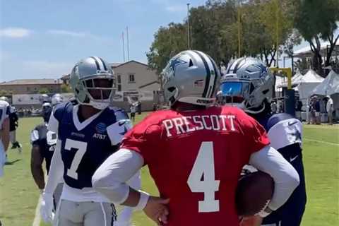 Cowboys’ Trevon Diggs tells Dak Prescott to ‘shut yo b—h a– up’ in tense training camp exchange