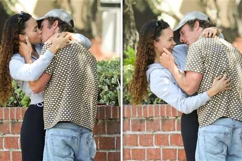 Jeremy Allen White Kisses Ashley Moore During Divorce from Wife