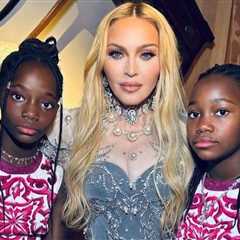 The ‘Queen of Pop’ Madonna Celebrates Her 65th Birthday with Daughters Stella and Estere in..