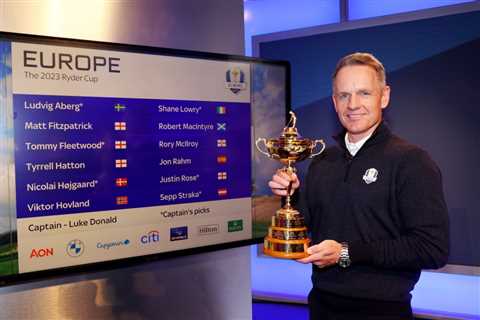 Luke Donald’s European Ryder Cup captain’s picks include a surprise omission