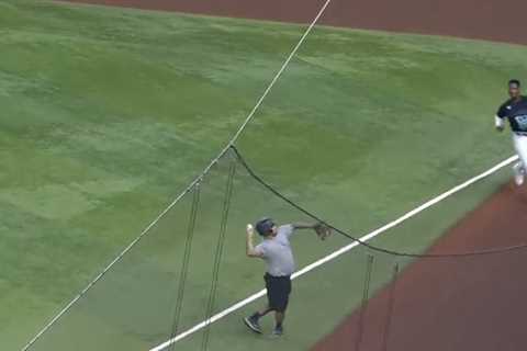 Marlins ball boy throws Dodgers fair ball into stands in wild gaffe