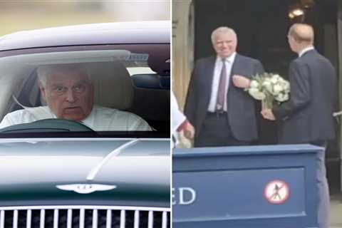 Queen’s favourite Prince Andrew joins Royal Family at St George’s Chapel to pay tribute to late..