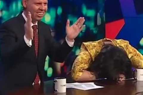 News Host Faceplants Desk After Rude Slip of the Tongue During Live Report