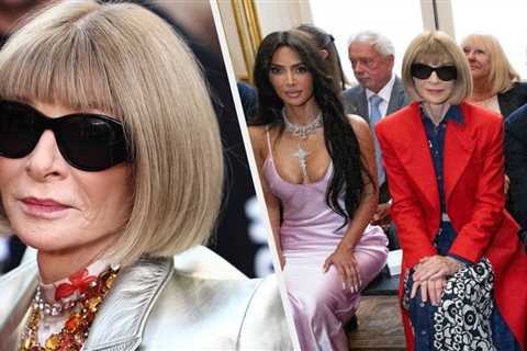 People Think Anna Wintour Is Feuding With Kim Kardashian After She Awkwardly Ignored Her At Paris..
