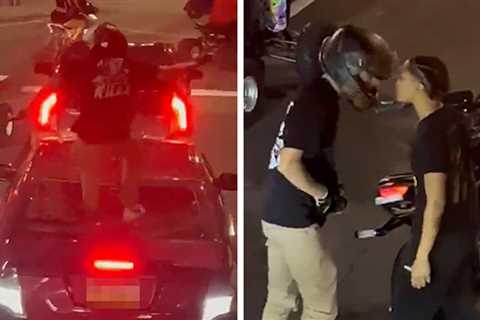 Armed Biker Terrorizes Mom And Kids in Philadelphia, Video Shows