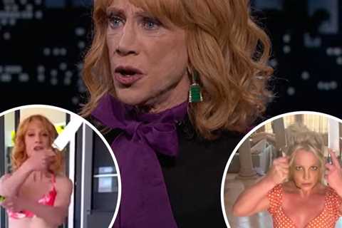 Kathy Griffin Spoofs Britney Spears Knife Video While Promoting Comedy Show