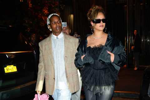 A$AP Rocky Carries Giant Pink Tote While Out With Rihanna for His Birthday