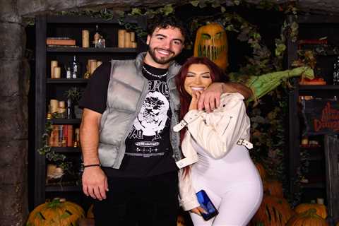 Love Island's Sammy Root and Geordie Shore's Chloe Ferry Spotted Together at Spooky Event