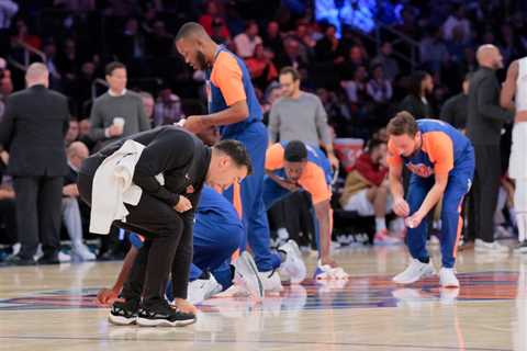 Chris Rock, David Harbour help Knicks clean up during bizarre glitter delay