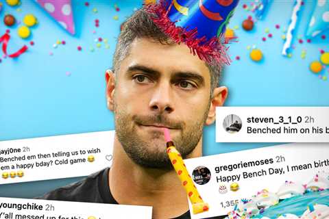 Raiders Dragged For Jimmy Garoppolo Birthday Post Hours After Benching QB