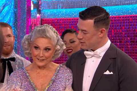 Strictly fans in stitches at Neil Jones' reaction to Angela Rippon's scores