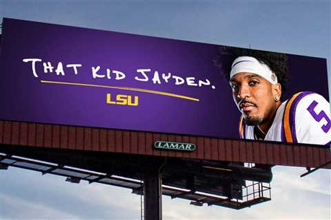 Jayden Daniels featured on billboard in Las Vegas, where other Heisman hopefuls are playing