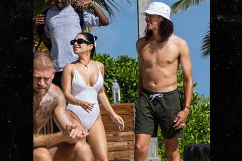 Vanessa Hudgens, MLB's Cole Tucker Hit Beach After Tying Knot In Mexico