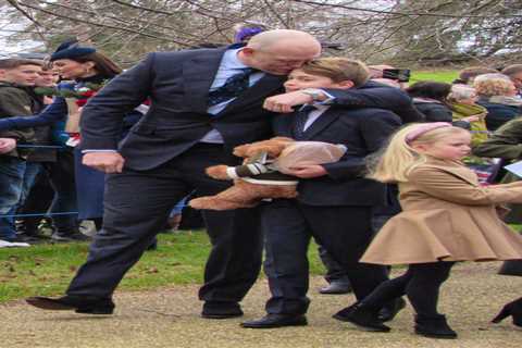 Royal Fans Swoon Over Adorable Moment Between Prince George and Mike Tindall on Christmas Day