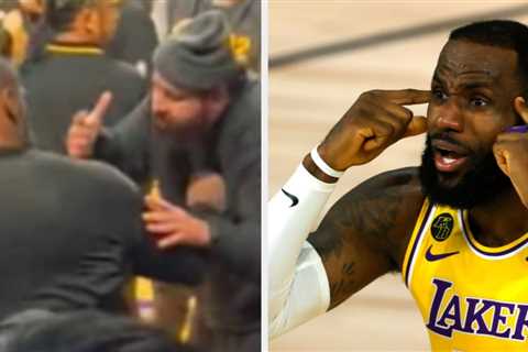 A Fan Ran Up On LeBron James While He Was Sitting On The Bench At The Lakers Game — And It Didn't..