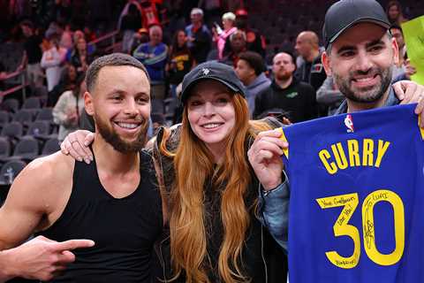 Steph Curry Gifts Lindsay Lohan Jersey for Godson Luai