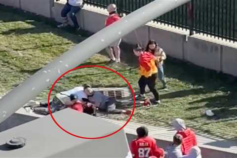 Heroic Kansas City Chiefs fans tackle fleeing suspected gunman after Super Bowl Parade shooting,..