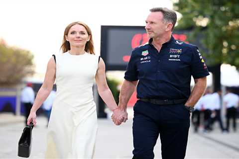 Christian Horner, Geri Halliwell arrive holding hands at F1 race amid sexting scandal