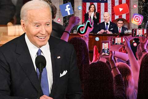 Biden Mingled with Gen-Z Influencers at State of the Union Watch Party