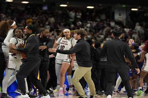 ESPN causes confusion with March Madness punishment report after LSU-South Carolina fight