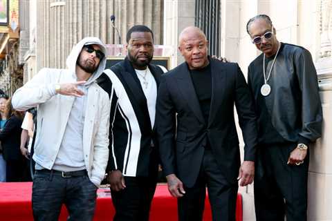 Dr. Dre Gets Star on Hollywood Walk of Fame With Eminem, Snoop Dogg & 50 Cent By His Side
