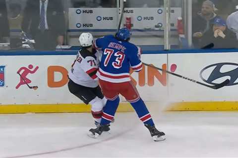 Rangers’ Matt Rempe calls suspension for hit on Devil a learning experience
