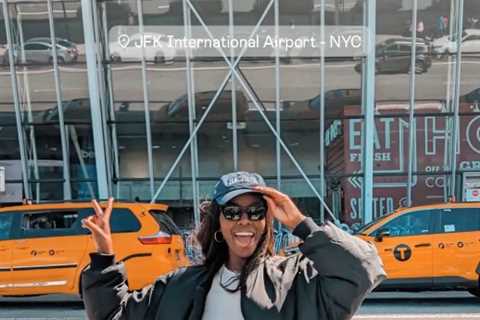 AJ Odudu hints at new romance as she jets off to New York for city break