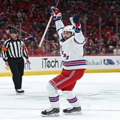 Mika Zibanejad powered Rangers’ first-round sweep with team-high seven points