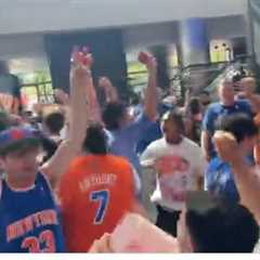 Philly takeover: Knicks fans go wild in 76ers’ arena celebrating Game 4 win