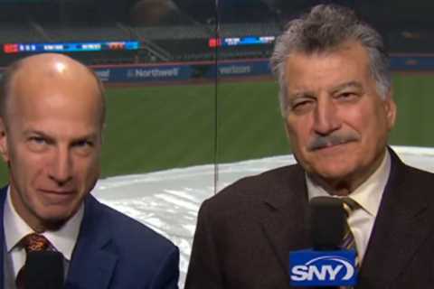 SNY’s Gary Cohen shows disgust with Mets’ lengthy rain delay