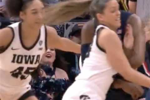 Iowa-UConn March Madness clash ends in controversy with brutal offensive foul: ‘That call sucked’
