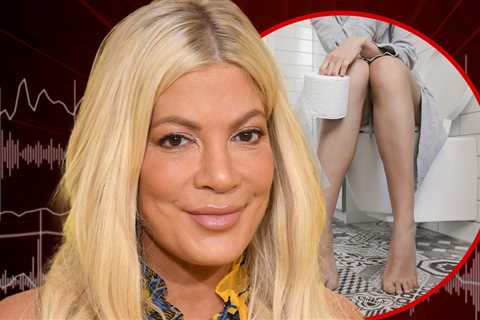 Tori Spelling Lifts Lid On Toilet Habits, Can't Poop Alone, Son Watches