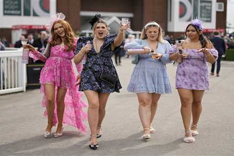 The fights, fashion and fizz of Ladies Day at Aintree Festival, UK: photos