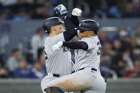 Aaron Judge delivers game-winning hit as Yankees rally past Blue Jays in ninth to end losing skid