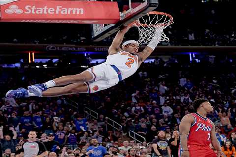 Knicks use all-around effort to beat 76ers in electrifying Game 1 victory to rock raucous MSG
