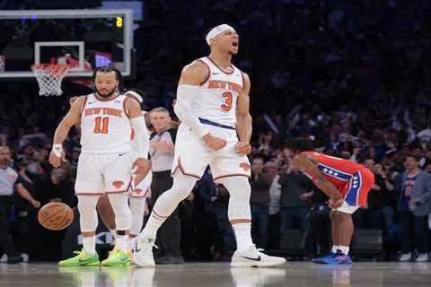 Rowdy Knicks fans take over MSG, NYC streets after Game 1 win over 76ers: ‘We want Boston!’