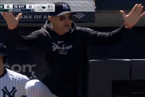 Aaron Boone gets ejected in expletive-filled fight after ump thinks fan’s rant is Boone