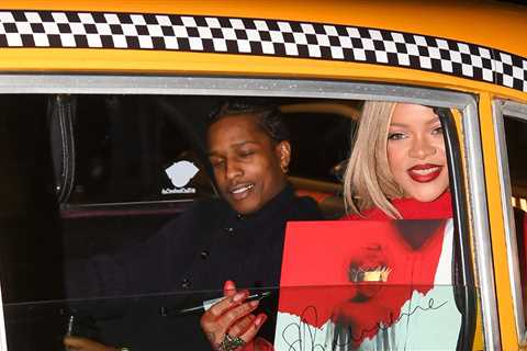 Rihanna & A$AP Rocky Board Old-Fashioned NYC Yellow Taxi for Mother's Day