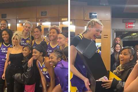 WNBA's Cameron Brink Meets Kim Kardashian, North West At L.A. Sparks Season Opener