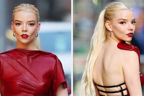 You've Got To See Anya Taylor-Joy's Backless Dress Held Together By 12 Tiny Belts