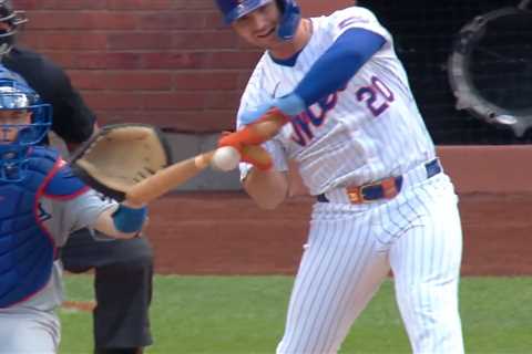 Pete Alonso leaves Mets game with hand injury after getting hit by pitch