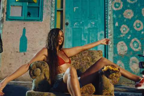 Alesha Dixon stuns in bikini top and hot pants for new music video